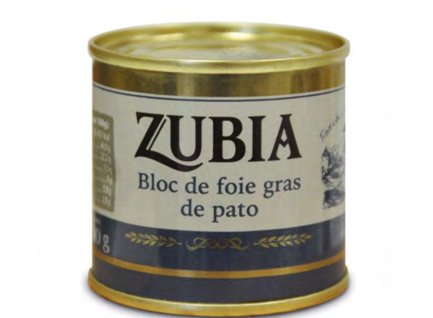 LATA BLOC DE FOIE DE PATO 100G ZUBIA