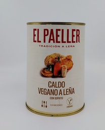 [8CVP1] Lata Caldo Vegano Elaborado a Leña con Sofrito 1 Litro EL PAELLER 100% Natural