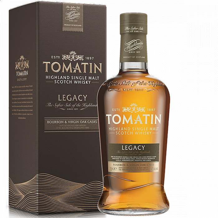 WHISKY TOMATIN LEGACY HIGHLAND SINGLE MALT ESTUCHADO (MEJOR WHISKY DEL MUNDO 99/100 IWSC) 70CL