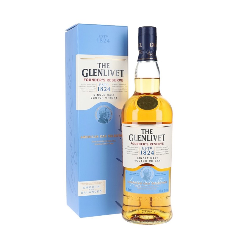 Whisky THE GLELIVET FOUNDER´S RESERVE 100% Malta 70 cl Estuchado