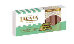 [6CDL2] TURRON DE CHOCOLATE STILO DUBAI DE PISTACHO Y KATAIFI LA CASA 225G
